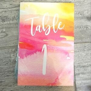 New 25 Table Numbers 4x6